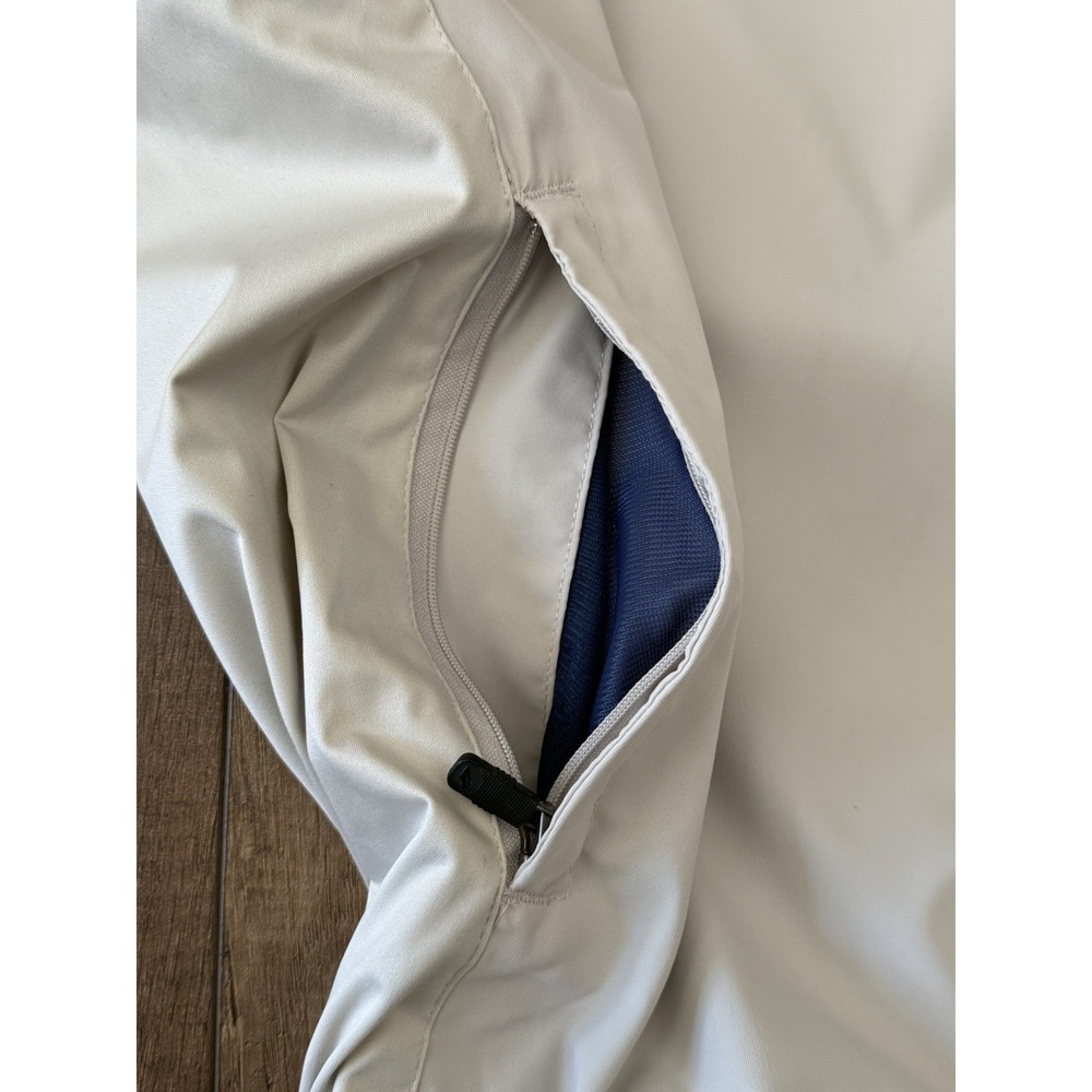 NWT Glen Echo Golf Pullover Vest Cream/Beige Size M Pockets Lined Wind-Resistant - Picture 4 of 14
